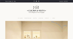 Desktop Screenshot of cucinaevista.com